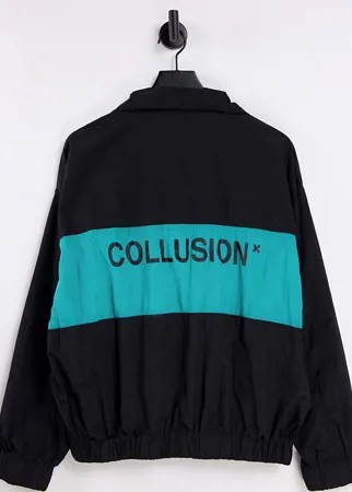 Черная нейлоновая куртка COLLUSION Unisex-Разноцветный