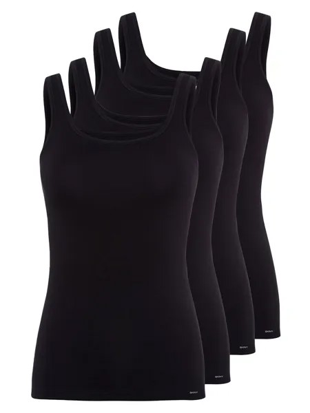 Майка Skiny 4er Pack Tank Top, черный
