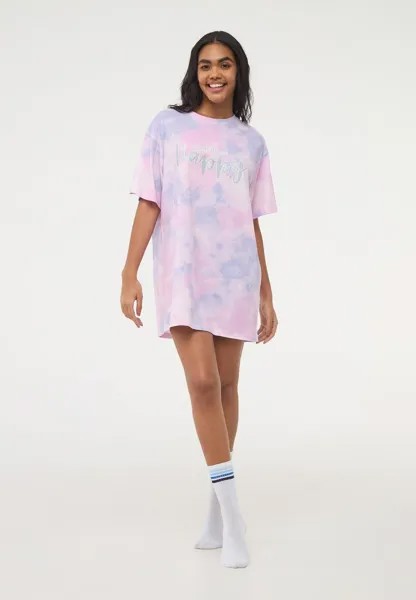 Пижамный топ SFUMATA CON SCRITTA GLITTER Terranova, цвет Var Glicine