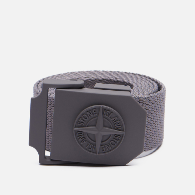Ремень мужской Stone Island Nylon Tape 7515 серый 110 см