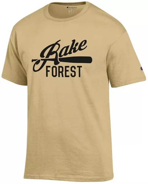 Мужская футболка Champion Wake Forest Demon Deacons Gold Rake Forest