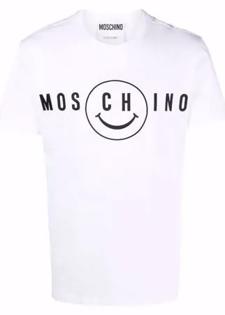 Moschino футболка с принтом Smiley