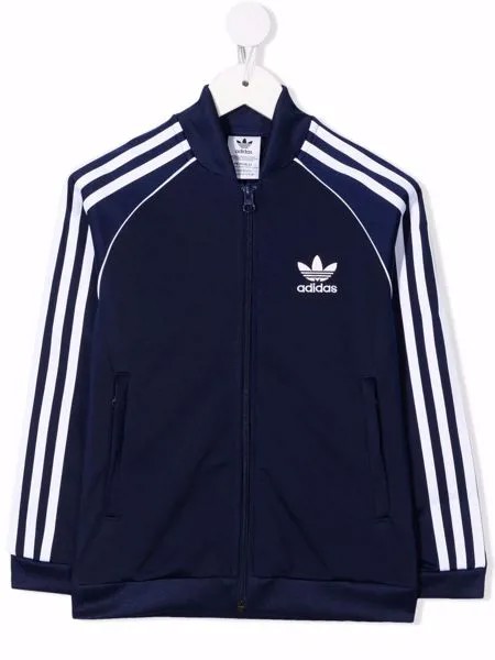 Adidas Kids бомбер с вышитым логотипом