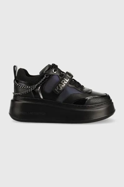 Кожаные кроссовки ANAKAPRI Karl Lagerfeld, черный