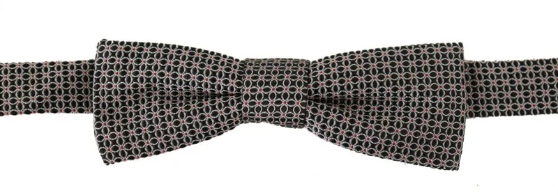 Галстук-бабочка DOLCE - GABBANA Черно-белый цветочный узор с шелковым воротником и папийоном Рекомендуемая розничная цена 200 долларов США