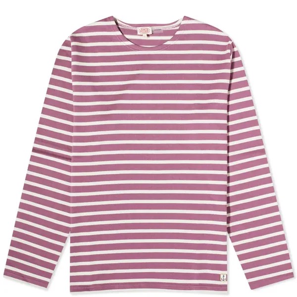 Лонгслив Armor-lux Classic Stripe, лиловый/белый