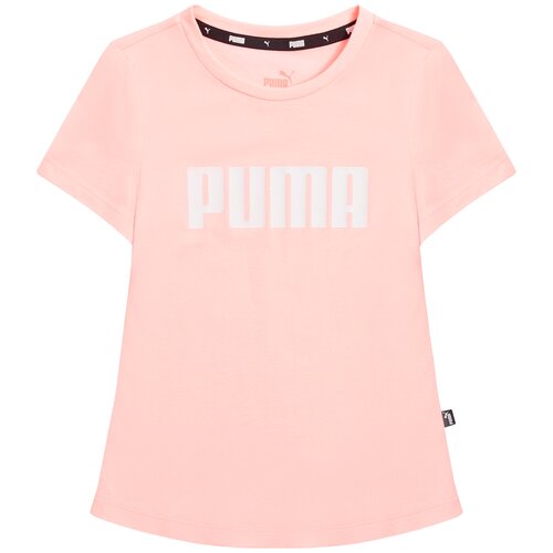 Футболка PUMA для девочек, размер 110, розовый