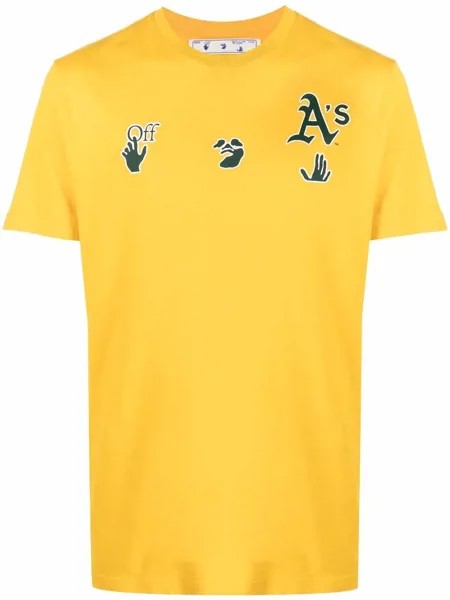 Off-White футболка Oakland Athletics из коллаборации с MBL