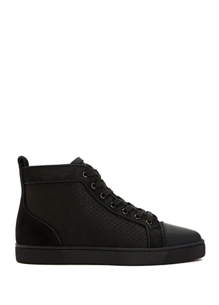 Черные мужские кроссовки с микро узором orlato Christian Louboutin