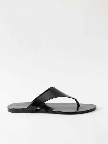 Кожаные сандалии kouros Saint Laurent, черный