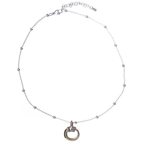 Колье Ciclon, Lucero, сo звездой, двухцветный металл, CN-220814-00 золотистый