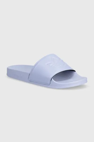 Шлепанцы Adilette Trefoil adidas Originals, фиолетовый