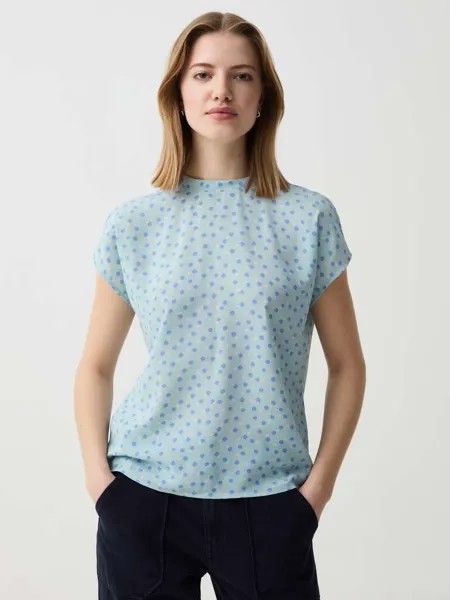 Блузка с короткими рукавами Ovs, цвет blue/light blue