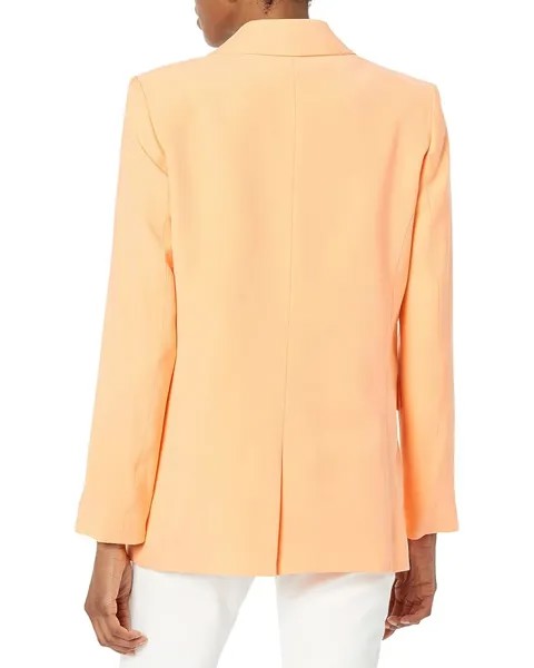 Куртка DKNY Frosted Twill One-Button Jacket, цвет Canteloupe