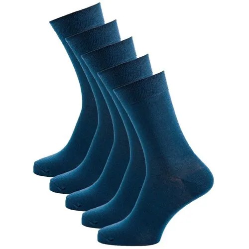 Носки Годовой запас носков, 5 пар, размер 27 (41-43), синий