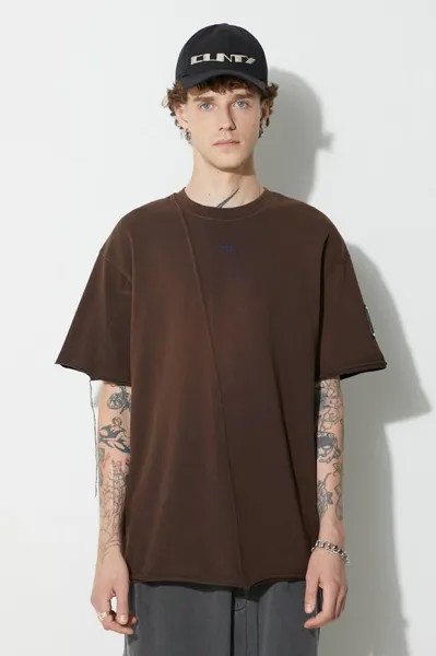SHIRAGA T-SHIRT хлопковая футболка A-COLD-WALL*, коричневый