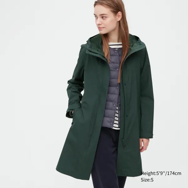 Плащ женский UNIQLO 450523COL58 зеленый M (доставка из-за рубежа)