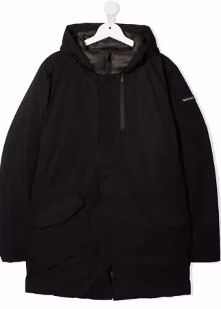 Woolrich Kids парка на молнии с капюшоном