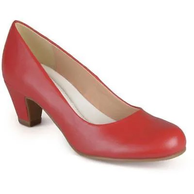 Женские красные туфли-лодочки Journee Collection Luu-M на каблуке 10, средний (B,M) BHFO 7888