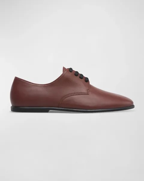 Мужские кожаные оксфорды-близнецы на шнуровке Camper, цвет Medium Brown