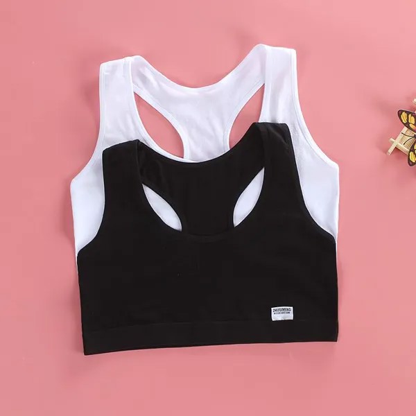Girl s Bras Хлопок Обучение Бюстгальтер Девушки Подростки Нижнее белье для подростков Девушки белье