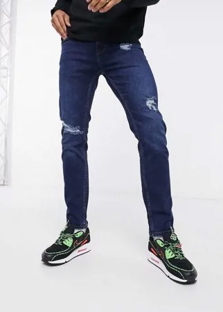 Светлые узкие джинсы Celio-Синий
