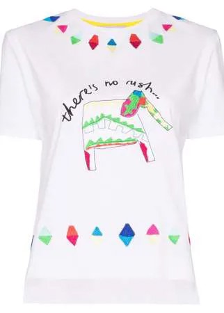 Mira Mikati футболка с нашивкой