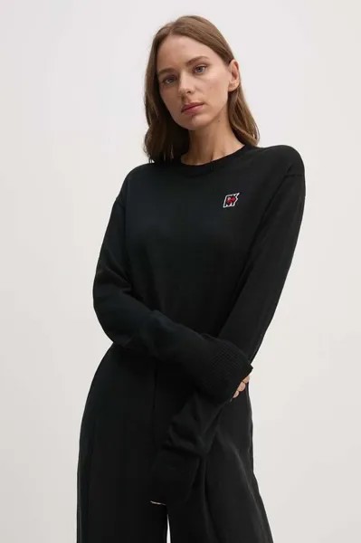 Шерстяной свитер Dkny, черный