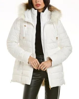 Donna Karan Женская пуховая куртка на молнии S