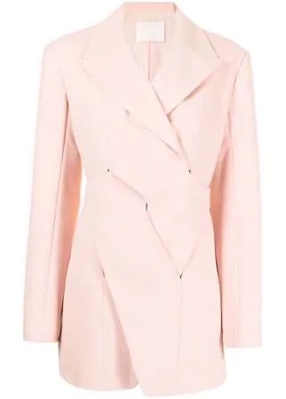 Dion Lee драпированное платье-блейзер