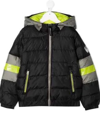 Emporio Armani Kids пуховик с логотипом