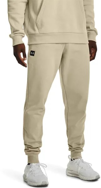 Спортивные брюки мужские Under Armour Ua Rival Fleece Joggers бежевые XS
