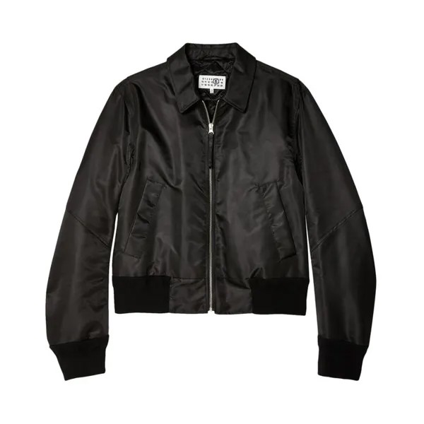 Куртка MM6 Maison Margiela Flight Nylon Bomber Jacket, черный