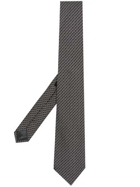 Z Zegna галстук с геометричным узором