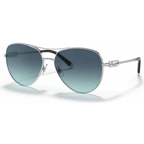 Солнцезащитные очки Tiffany, серый, серебряный