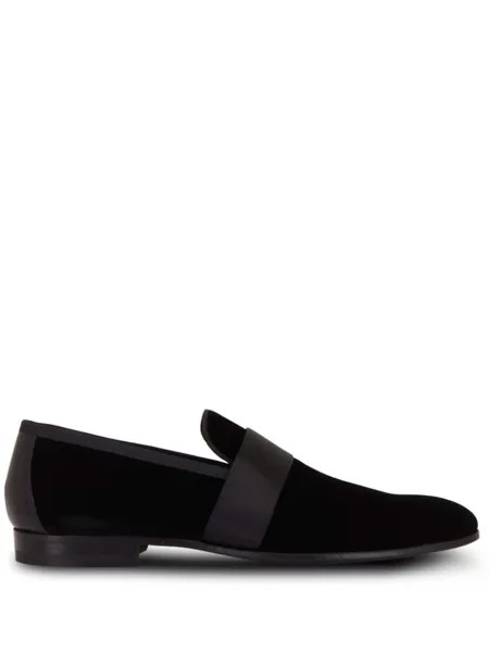 Бархатные лоферы Magnanni, черный