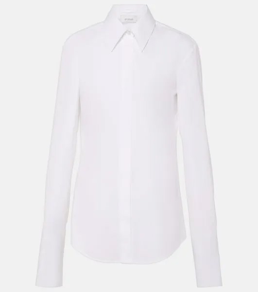 Рубашка Oste из хлопкового поплина Sportmax, белый