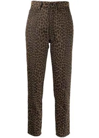 Fendi Pre-Owned укороченные брюки с леопардовым принтом