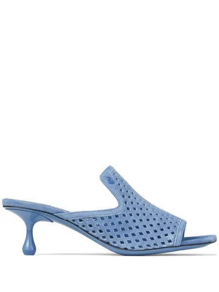 Jimmy Choo мюли Ander 50 с перфорацией, синий
