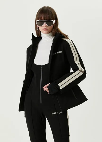 Черно-белая куртка с капюшоном Palm Angels