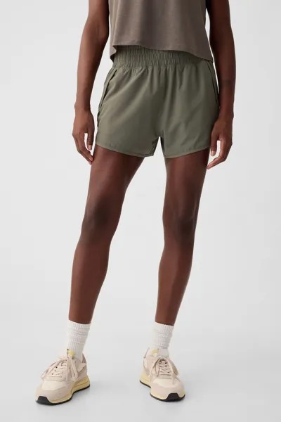 Беговые шорты с высокой талией Gap, зеленый