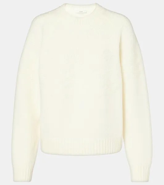 Шерстяной свитер Vince, цвет off white
