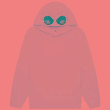 Мужская толстовка C.P. Company Diagonal Fleece Hooded Goggle, цвет серый, размер S