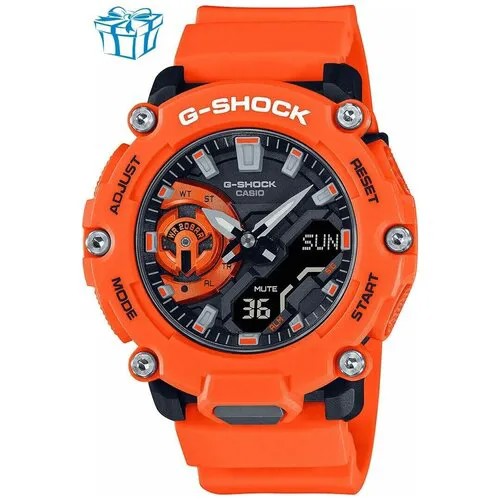 Наручные часы CASIO Наручные часы CASIO G-SHOCK GA-2200M-4AER Carbon Core Guard, оранжевый