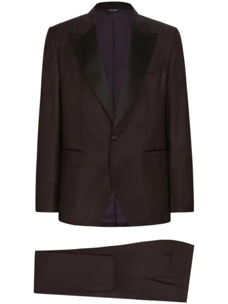 Dolce & Gabbana костюм с однобортным пиджаком, красный