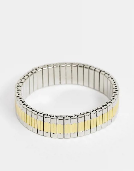 Серебристо-золотистый браслет для часов Topman-Многоцветный