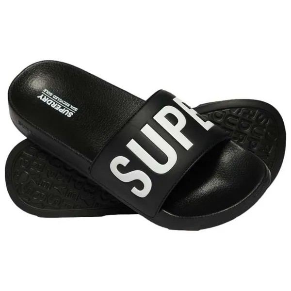 Шлепанцы Superdry Core Vegan Pool, черный