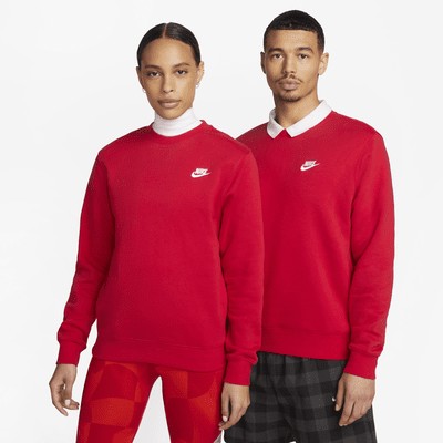 Футболка Nike Sportswear Club Fleece, цвет University Red/White