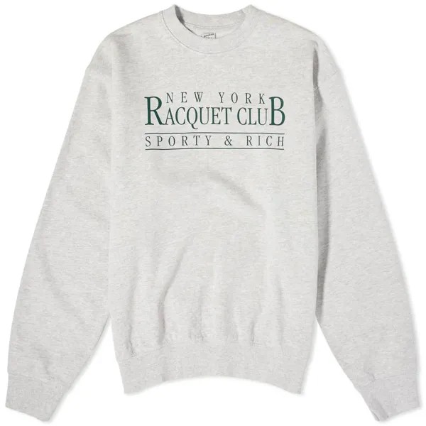 Свитшот Sporty & Rich Racquet Club, серый