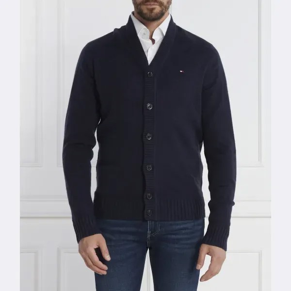 Шерстяной кардиган Tommy Hilfiger, синий